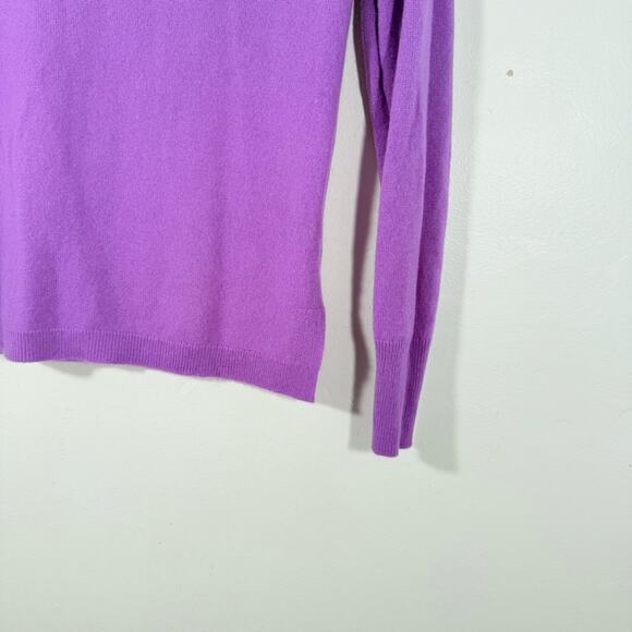 J. Crew Violet Purple 100% Cashmere Crewneck Sweater Size XXS K1313 - Picture 2 of 10